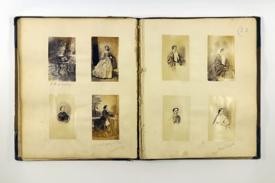 Photograph album containing portraits of Romsey dignitaries by English Photographer